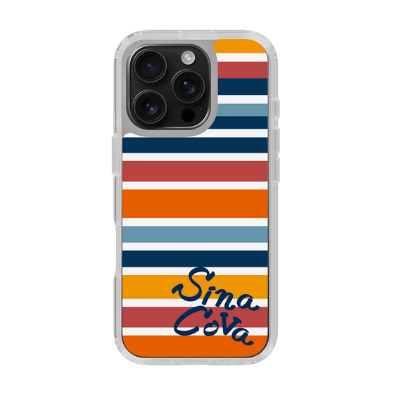 Slim Protection Case［ SINA COVA - Border Stripes - Multicolor ］