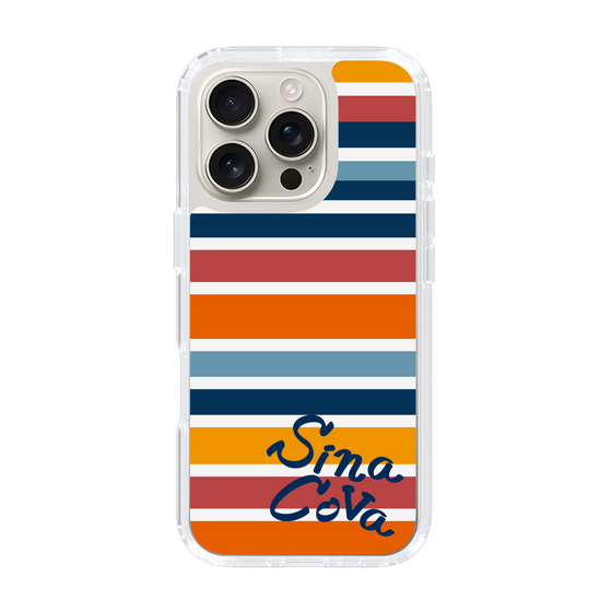 Slim Protection Case［ SINA COVA - Border Stripes - Multicolor ］