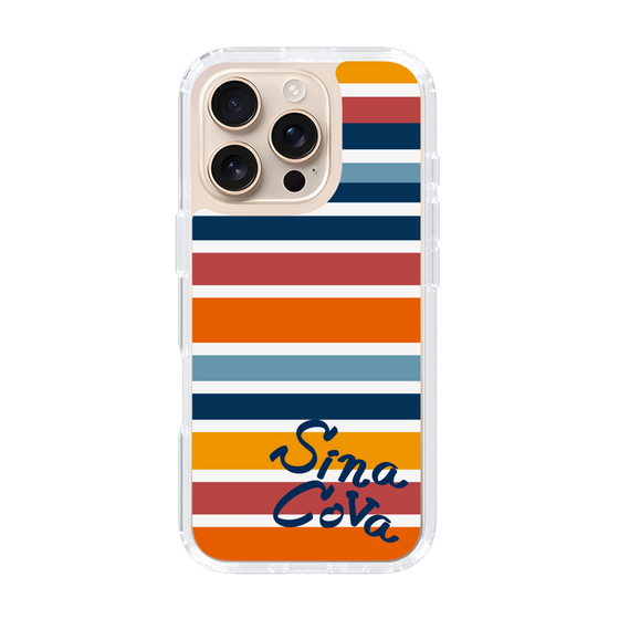Slim Protection Case［ SINA COVA - Border Stripes - Multicolor ］