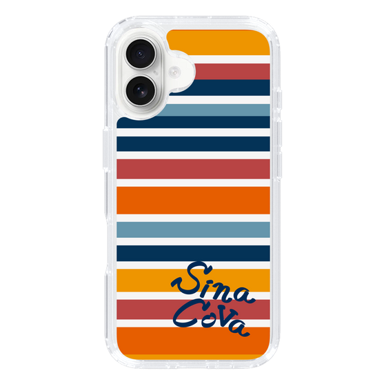 Slim Protection Case［ SINA COVA - Border Stripes - Multicolor ］