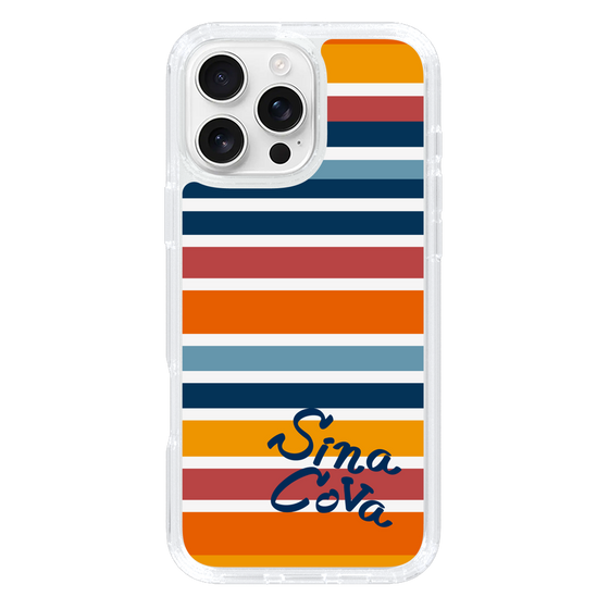Slim Protection Case［ SINA COVA - Border Stripes - Multicolor ］