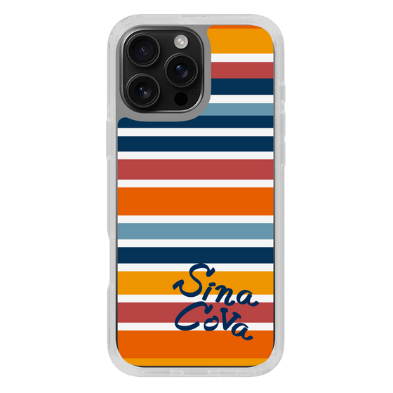 Slim Protection Case［ SINA COVA - Border Stripes - Multicolor ］