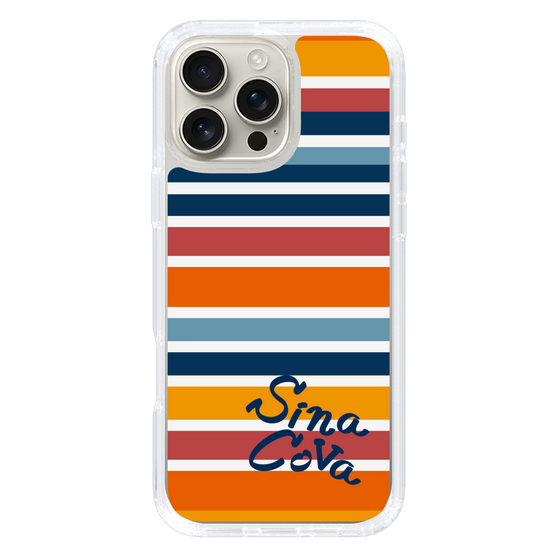 Slim Protection Case［ SINA COVA - Border Stripes - Multicolor ］