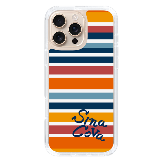 Slim Protection Case［ SINA COVA - Border Stripes - Multicolor ］