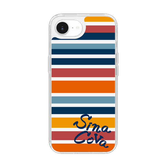 Slim Protection Case［ SINA COVA - Border Stripes - Multicolor ］