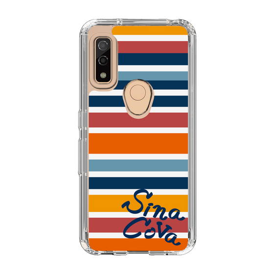 Slim Protection Case［ SINA COVA - Border Stripes - Multicolor ］