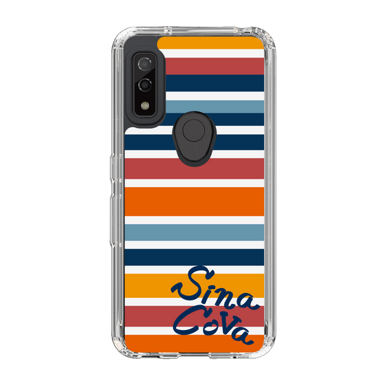 Slim Protection Case［ SINA COVA - Border Stripes - Multicolor ］