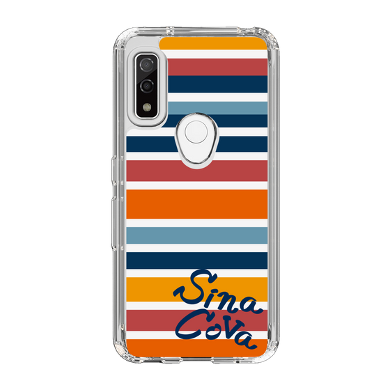 Slim Protection Case［ SINA COVA - Border Stripes - Multicolor ］