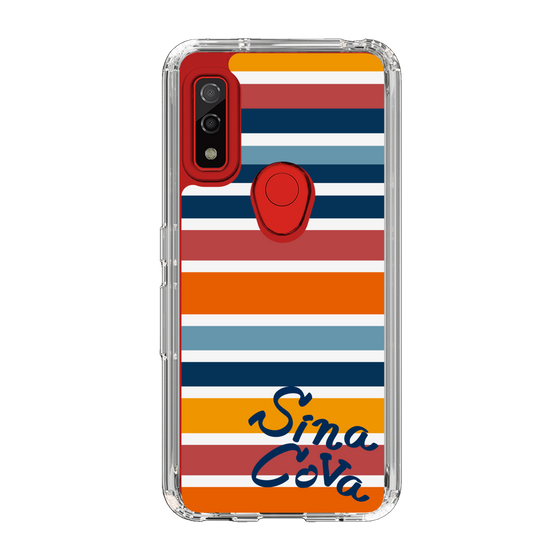Slim Protection Case［ SINA COVA - Border Stripes - Multicolor ］