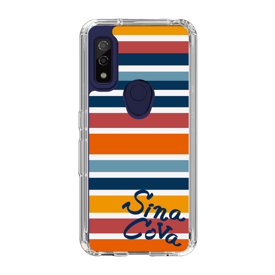 Slim Protection Case［ SINA COVA - Border Stripes - Multicolor ］