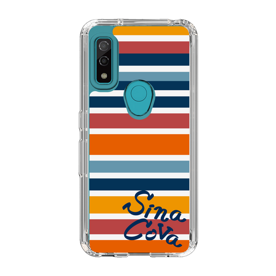 Slim Protection Case［ SINA COVA - Border Stripes - Multicolor ］