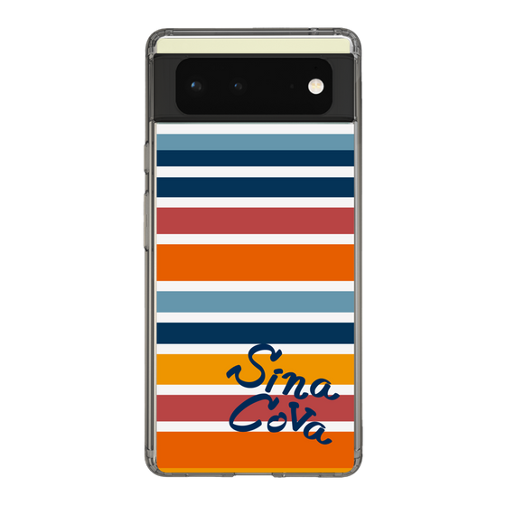 Slim Protection Case［ SINA COVA - Border Stripes - Multicolor ］