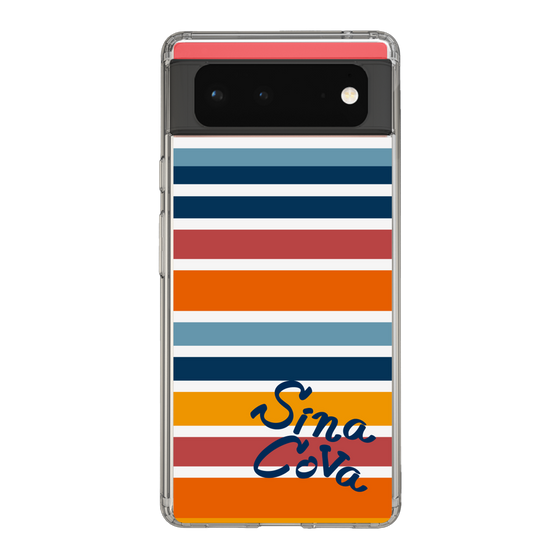 Slim Protection Case［ SINA COVA - Border Stripes - Multicolor ］