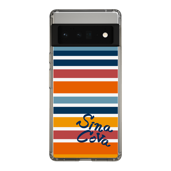 Slim Protection Case［ SINA COVA - Border Stripes - Multicolor ］