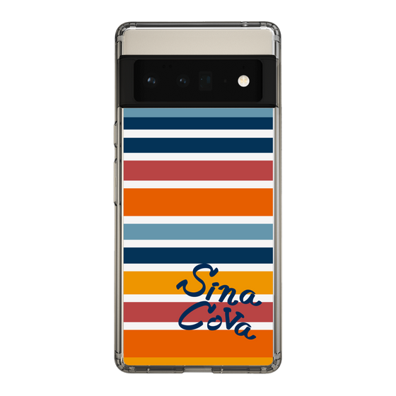 Slim Protection Case［ SINA COVA - Border Stripes - Multicolor ］