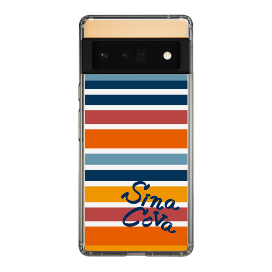 Slim Protection Case［ SINA COVA - Border Stripes - Multicolor ］