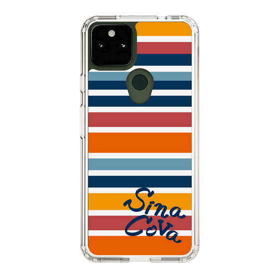 Slim Protection Case［ SINA COVA - Border Stripes - Multicolor ］