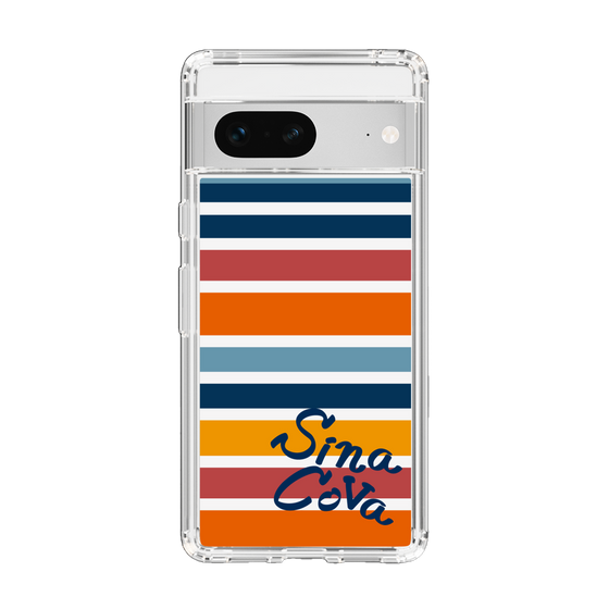 Slim Protection Case［ SINA COVA - Border Stripes - Multicolor ］