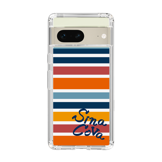 Slim Protection Case［ SINA COVA - Border Stripes - Multicolor ］