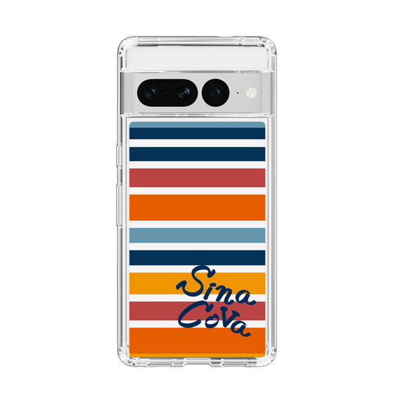 Slim Protection Case［ SINA COVA - Border Stripes - Multicolor ］