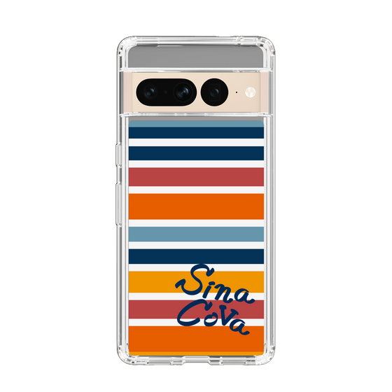Slim Protection Case［ SINA COVA - Border Stripes - Multicolor ］