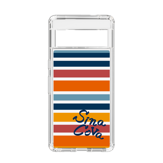 Slim Protection Case［ SINA COVA - Border Stripes - Multicolor ］