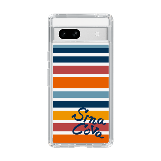 Slim Protection Case［ SINA COVA - Border Stripes - Multicolor ］