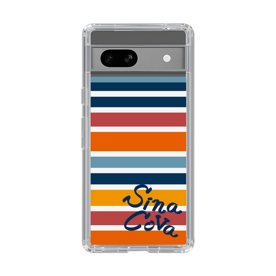 Slim Protection Case［ SINA COVA - Border Stripes - Multicolor ］