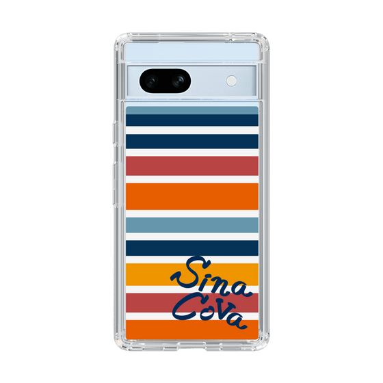 Slim Protection Case［ SINA COVA - Border Stripes - Multicolor ］