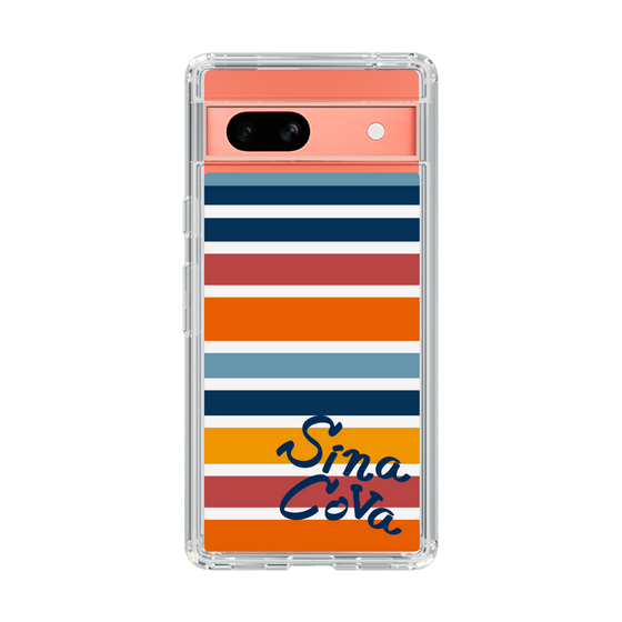 Slim Protection Case［ SINA COVA - Border Stripes - Multicolor ］