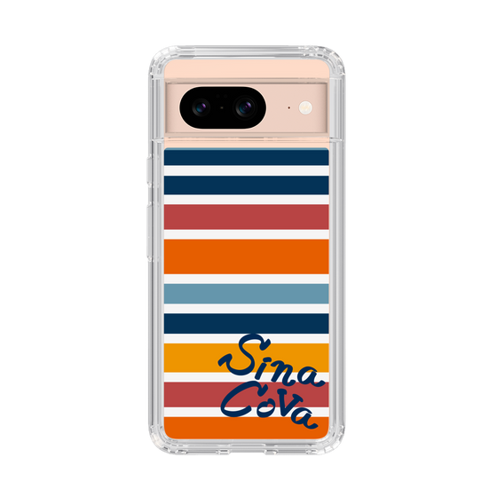 Slim Protection Case［ SINA COVA - Border Stripes - Multicolor ］