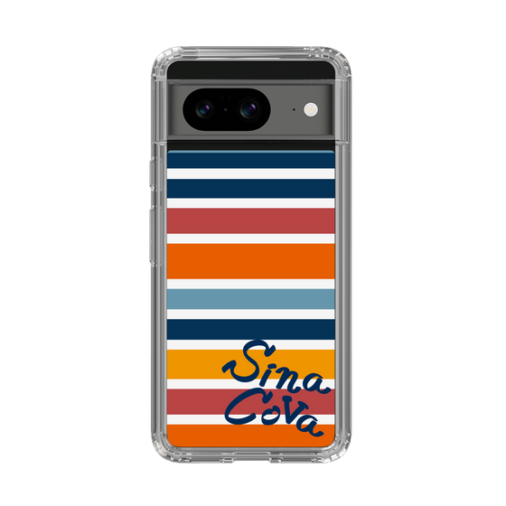 Slim Protection Case［ SINA COVA - Border Stripes - Multicolor ］