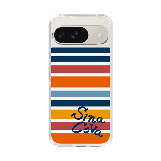 Slim Protection Case［ SINA COVA - Border Stripes - Multicolor ］