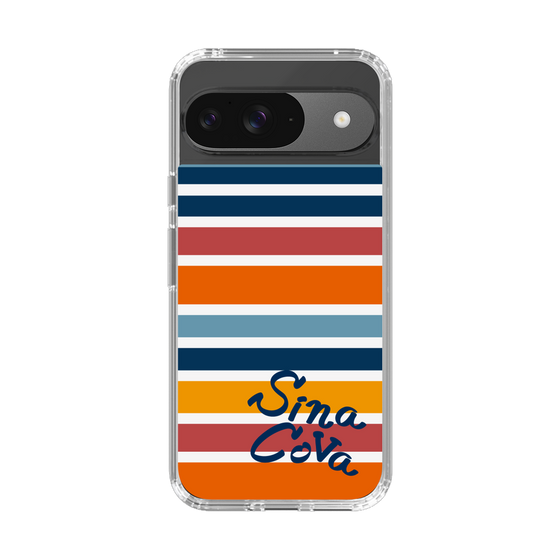 Slim Protection Case［ SINA COVA - Border Stripes - Multicolor ］