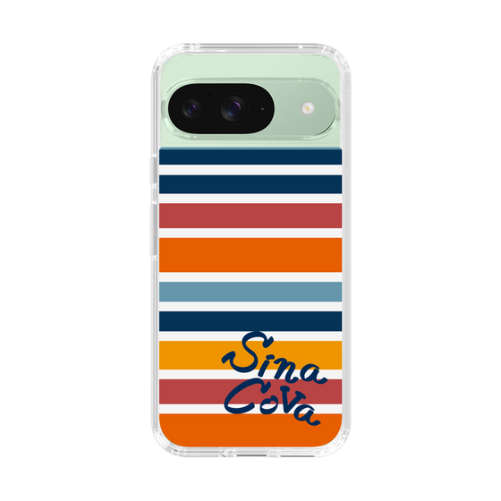 Slim Protection Case［ SINA COVA - Border Stripes - Multicolor ］