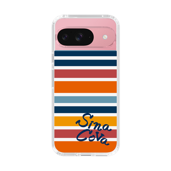 Slim Protection Case［ SINA COVA - Border Stripes - Multicolor ］
