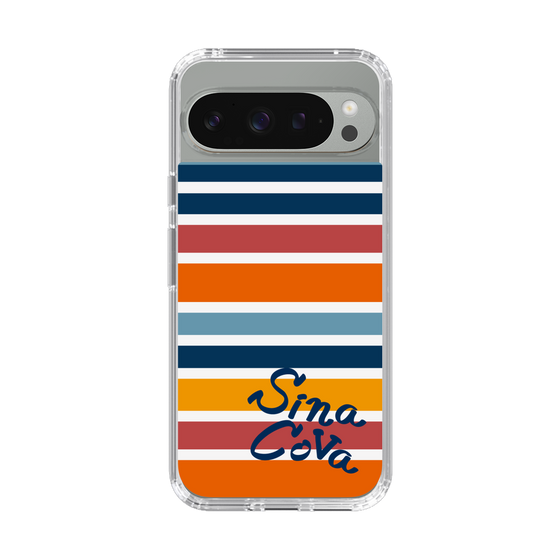 Slim Protection Case［ SINA COVA - Border Stripes - Multicolor ］