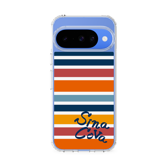 Slim Protection Case［ SINA COVA - Border Stripes - Multicolor ］