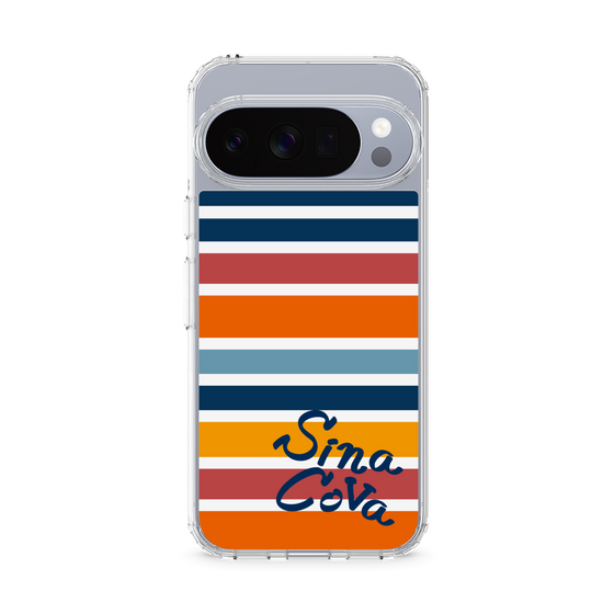 Slim Protection Case［ SINA COVA - Border Stripes - Multicolor ］