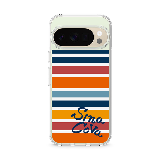 Slim Protection Case［ SINA COVA - Border Stripes - Multicolor ］