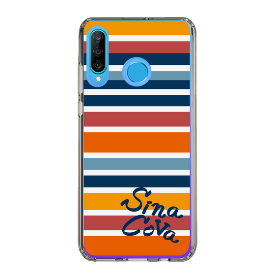 Slim Protection Case［ SINA COVA - Border Stripes - Multicolor ］