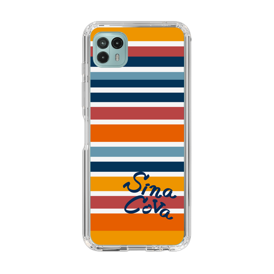 Slim Protection Case［ SINA COVA - Border Stripes - Multicolor ］