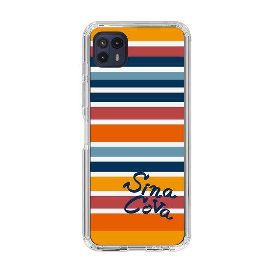 Slim Protection Case［ SINA COVA - Border Stripes - Multicolor ］