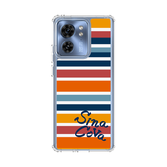 Slim Protection Case［ SINA COVA - Border Stripes - Multicolor ］
