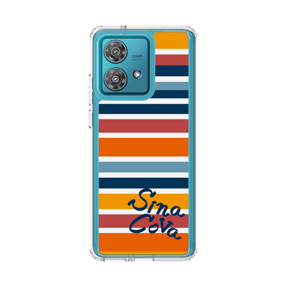 Slim Protection Case［ SINA COVA - Border Stripes - Multicolor ］