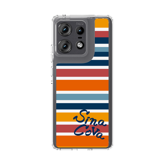 Slim Protection Case［ SINA COVA - Border Stripes - Multicolor ］