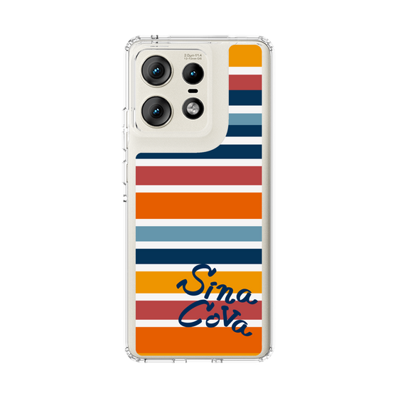 Slim Protection Case［ SINA COVA - Border Stripes - Multicolor ］
