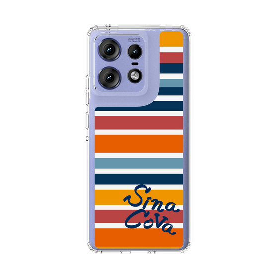 Slim Protection Case［ SINA COVA - Border Stripes - Multicolor ］