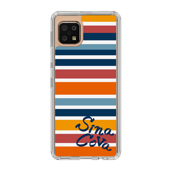 Slim Protection Case［ SINA COVA - Border Stripes - Multicolor ］