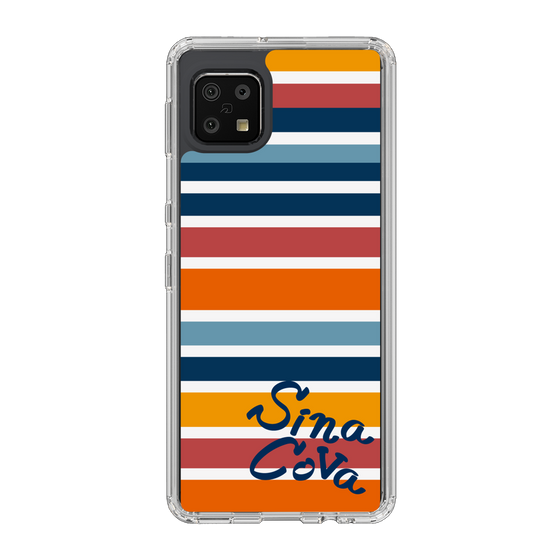 Slim Protection Case［ SINA COVA - Border Stripes - Multicolor ］